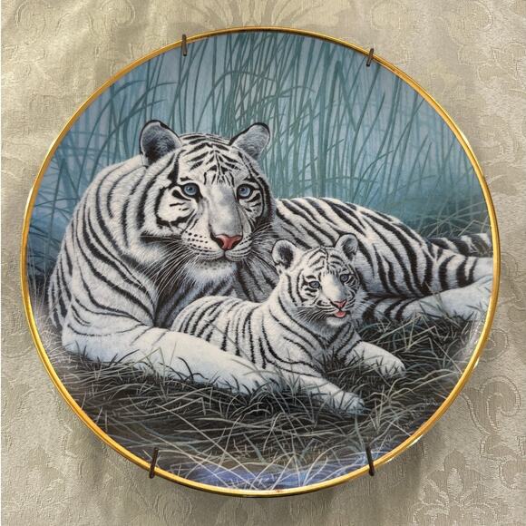 National Wildlife Federation White Tigers by Michael Matherly, Limited Edition - Picture 1 of 2